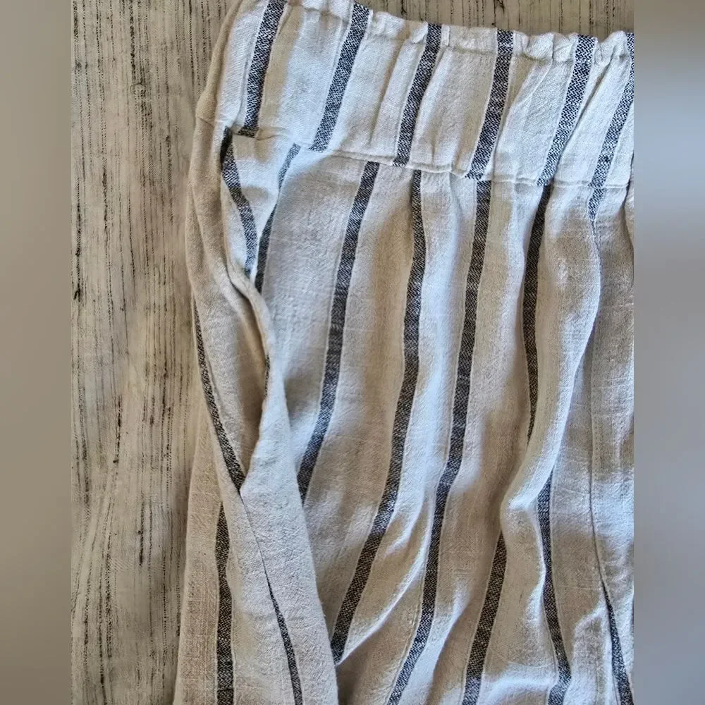 Urban Outfitters Linen Blend Striped Shorts